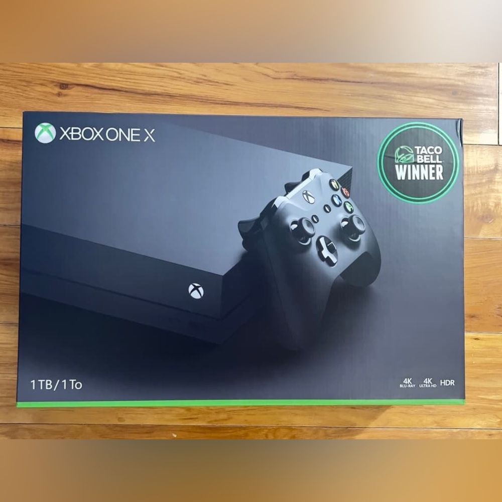 RARE Xbox One X 1TB TACO BELL WINNER w Winning Letter - BRAND NEW SEALED